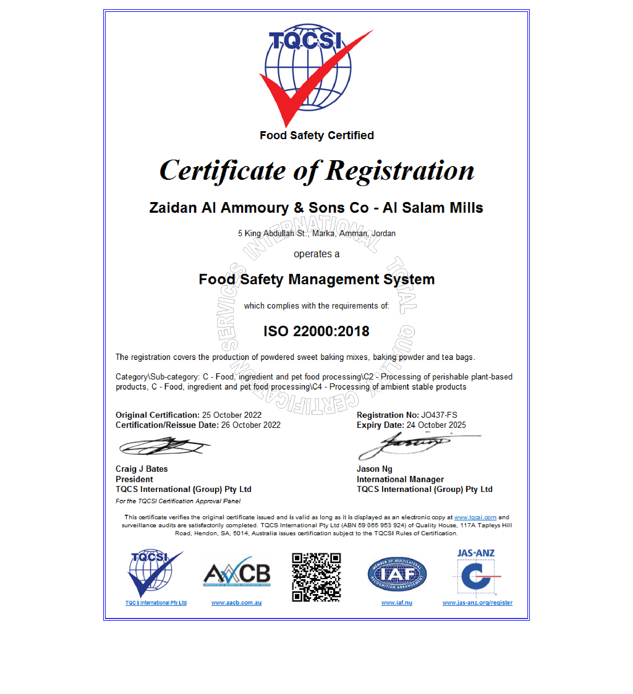 Food Safety Certified
