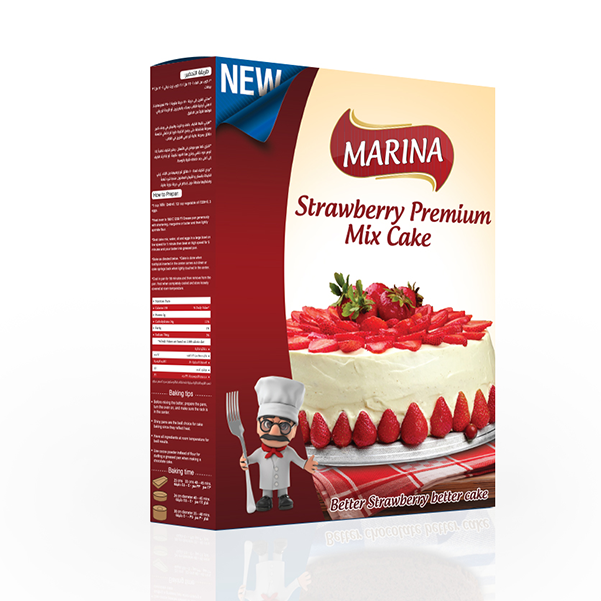 Strawberry Premium Mix Cake