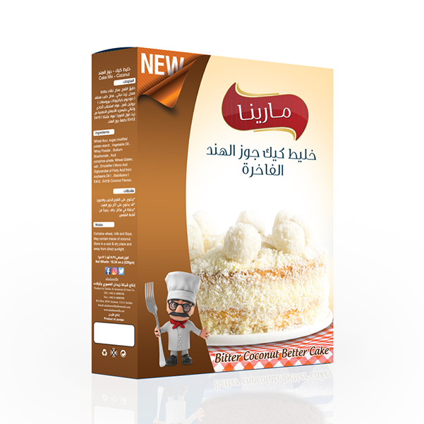 خليط كيك جوز الهند الفاخرة