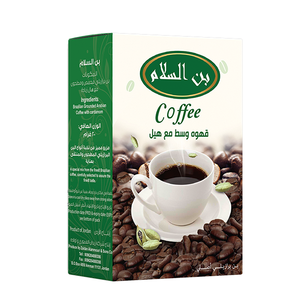 قهوة وسط مع هيل